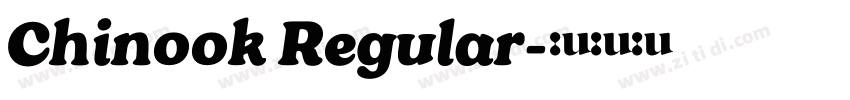 Chinook Regular字体转换